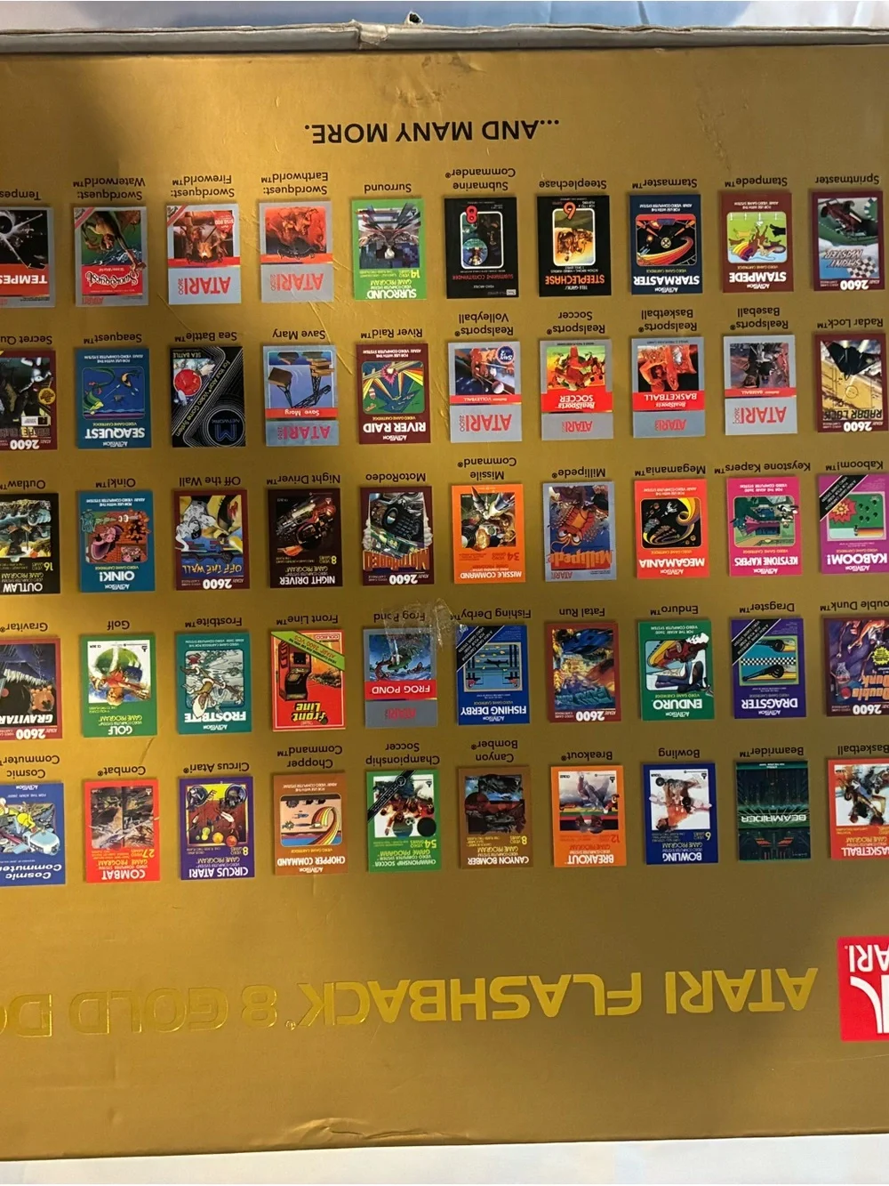 Vintage Atari Anniversary Video Game Console and 2 Joysticks and 120 games